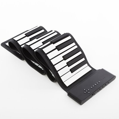 88 Keys Roll up Piano Built-in Dual Speaker & Rechargeable Battery for Children Beginners