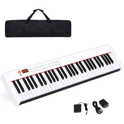 61-Key Portable Digital Piano, Electric Keyboard W/MIDI & Bluetooth,